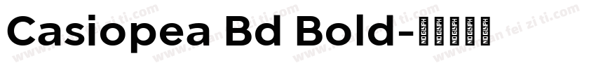Casiopea Bd Bold字体转换